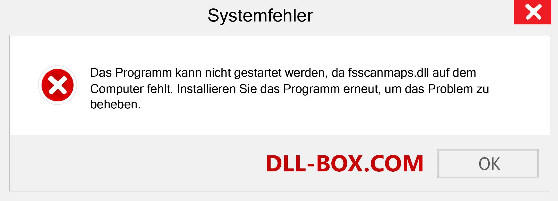 fsscanmaps.dll-Datei fehlt?. Download für Windows 7, 8, 10 - Fix fsscanmaps dll Missing Error unter Windows, Fotos, Bildern